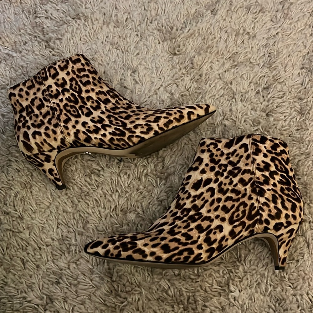 Sam Edelman leopard booties